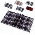 Acrylic Men's Checked Scarves Pashmina Scarf